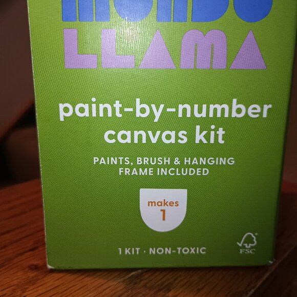 NEW Paint by Number Kit Bulldog  Mondo Llama™ Art Kit with Acrylic Paint & Brush - Picture 5 of 7